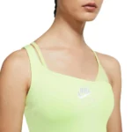 Nike Womens Air Asymmetrical Tank Top In Green Size S DD5453-303 - Image 2