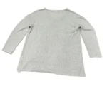 Calvin Klein Women's Long Sleeve Lounge V Neck T-Shirt In Grey Size S - Image 2