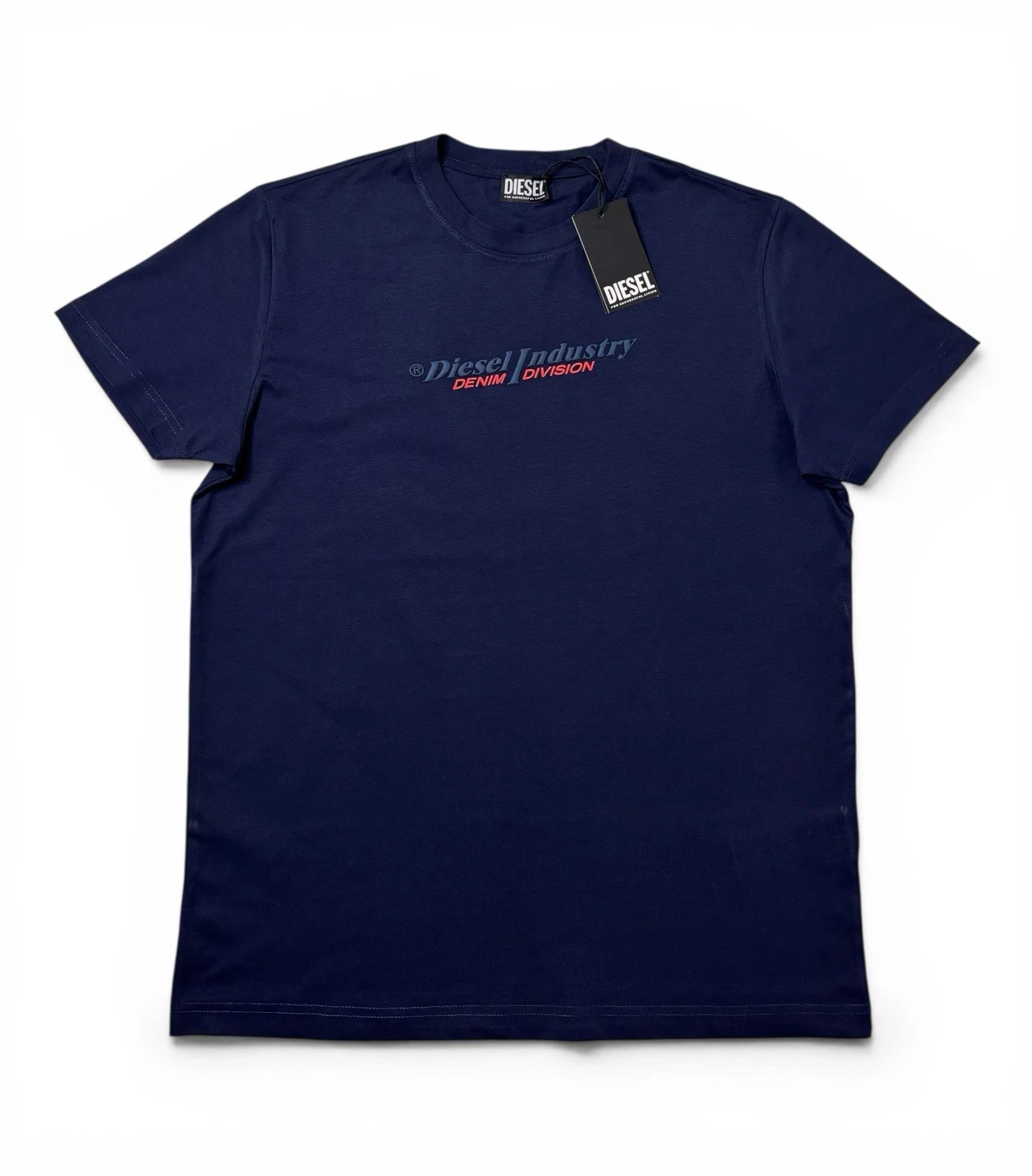 s-l1600 - 2026-07-10T202541.848 Diesel Logo T Shirt Navy Blue Mens XL - Image 1