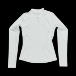 Lululemon Women’s Nulux Mock-Neck Long Sleeve Shirt In White Size US 4 UK 8