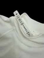 Lululemon Women’s Nulux Mock-Neck Long Sleeve Shirt In White Size US 4 UK 8 - Image 3