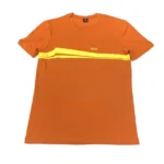 Hugo Boss Men's Regular Fit Round Neck Short Sleeve Logo T-Shirt In Orange