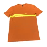 Hugo Boss Men's Regular Fit Round Neck Short Sleeve Logo T-Shirt In Orange - Image 3