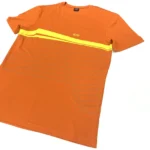 Hugo Boss Men's Regular Fit Round Neck Short Sleeve Logo T-Shirt In Orange - Image 4