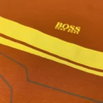 Hugo Boss Men's Regular Fit Round Neck Short Sleeve Logo T-Shirt In Orange - Image 5