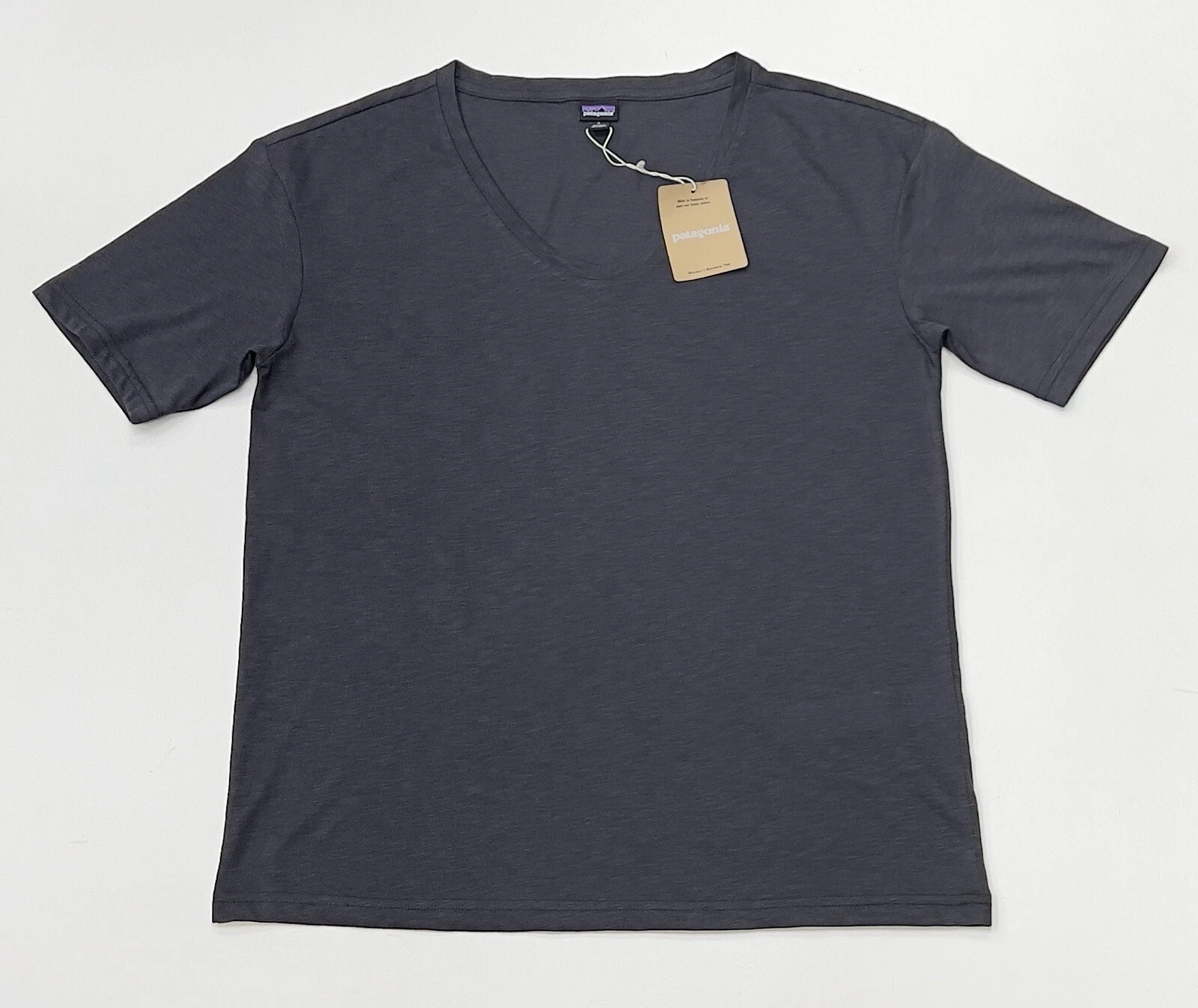 s-l1600 - 2026-07-10T220140.104 Patagonia Women's V-Neck Mainstay Short Sleeve Top In Ink Black - Image 1