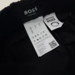 Hugo Boss Men's Stretch-Cotton Shorts With Contrast Logo and Drawcord In Black - Image 16