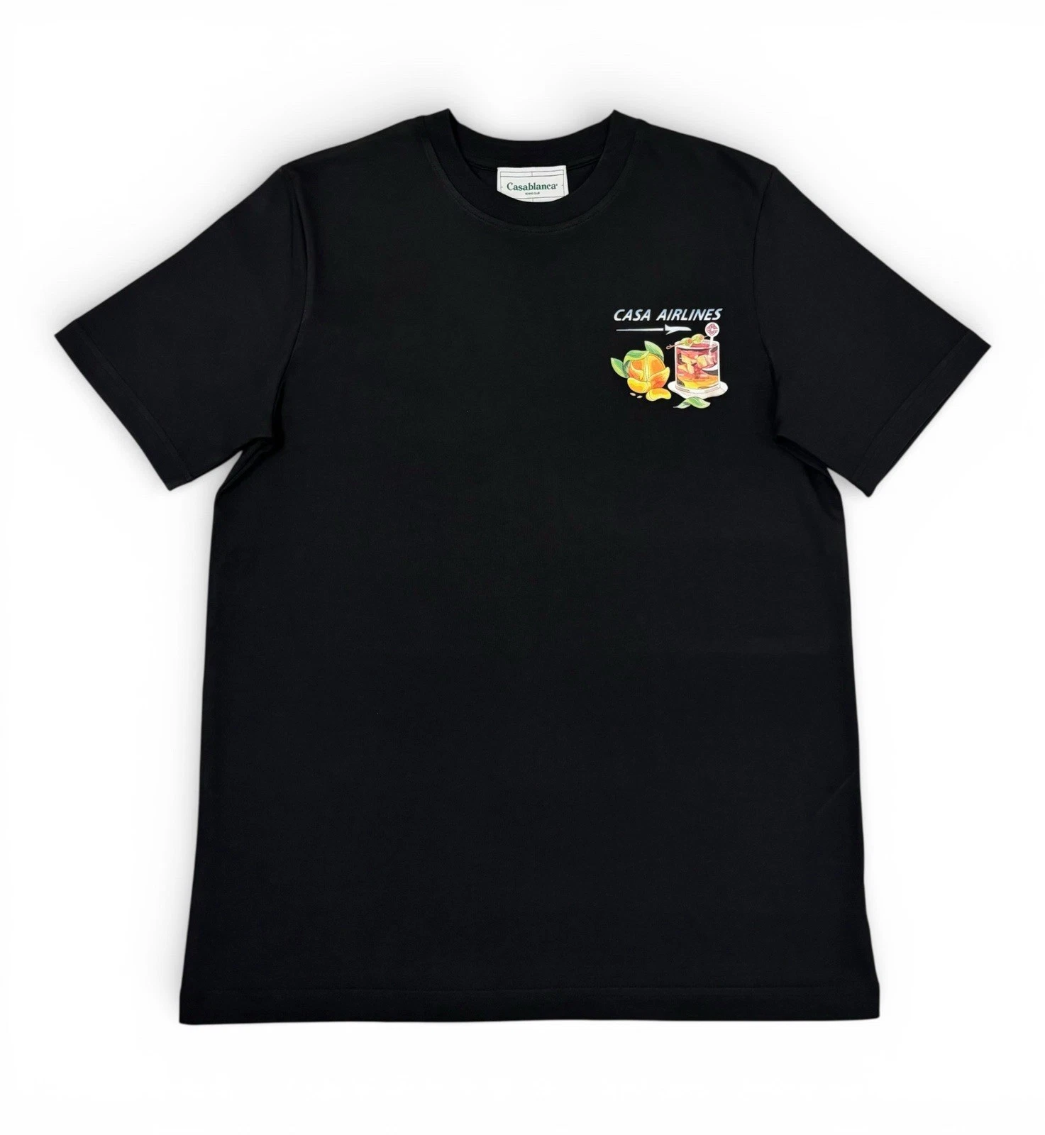 s-l1600 - 2026-07-10T224208.362 Casablanca Casa Airlines T-Shirt Black Graphic Print Size S - Image 1