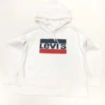 Levi’s Women's Relaxed Fit Graphic Sport Hoodie In White - Image 2