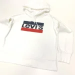 Levi’s Women's Relaxed Fit Graphic Sport Hoodie In White - Image 3