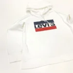Levi’s Women's Relaxed Fit Graphic Sport Hoodie In White - Image 4