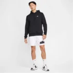 Nike Club Fleece Pullover Hoodie In Black Size M - Image 7