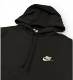 Nike Club Fleece Pullover Hoodie In Black Size M - Image 10