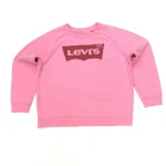 Levis Women's Relaxed Graphic Batwing Crew Sweatshirt In Pink In Size M - Image 10