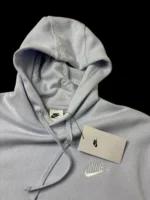 Nike Club Hoodie Grey Pullover BV2654 Size L - Image 4