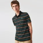 Lacoste Men's Presidents Cup SPORT Striped Ultra-Dry Jersey Polo Black/Multi - Image 6