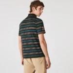 Lacoste Men's Presidents Cup SPORT Striped Ultra-Dry Jersey Polo Black/Multi - Image 4