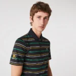 Lacoste Men's Presidents Cup SPORT Striped Ultra-Dry Jersey Polo Black/Multi - Image 2