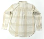 Levi's Women's Boyfriend Fit Check Shirt With Pocket In Soft Beige / White - Image 7