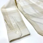 Levi's Women's Boyfriend Fit Check Shirt With Pocket In Soft Beige / White - Image 8