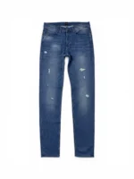 Hugo Boss Orange 90-P Movimento Knit Denim Jeans Blue Distressed Mens W31 L34