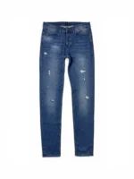 Hugo Boss Orange 90-P Movimento Knit Denim Jeans Blue Distressed Mens W31 L34 - Image 2