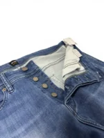 Hugo Boss Orange 90-P Movimento Knit Denim Jeans Blue Distressed Mens W31 L34 - Image 12
