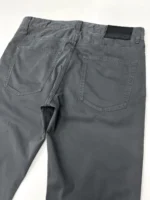 Hugo Boss Men's Slim Fit Jeans In Lightweight Satin Stretch Denim In Dark Grey - Image 17
