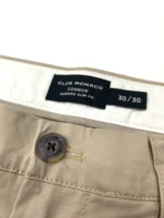 CLUB MONACO Men's Connor Slim Fit Cotton Twill Chinos In Khaki | 30W/30L - Image 5