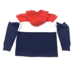 Levi’s Women's Sport Hoodie Raw Cut Colour Block in Red/Navy/White Size M - Image 5
