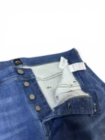 Hugo Boss Men’s Distressed Stretch Jeans Blue Knit Denim W38 L34 Slim Straight - Image 5