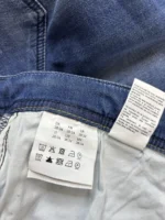 Hugo Boss Men’s Distressed Stretch Jeans Blue Knit Denim W38 L34 Slim Straight - Image 7