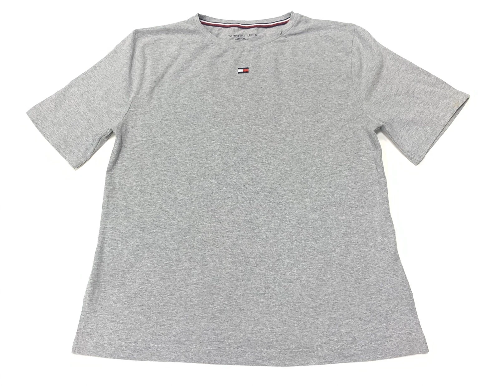 s-l1600 (37) Tommy Hilfiger Women's Relaxed Fit T-Shirt With Small Logo In Grey Size M - Image 1