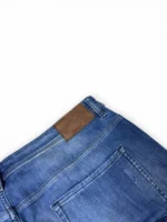 Hugo Boss Men’s Distressed Stretch Jeans Blue Knit Denim W38 L34 Slim Straight - Image 14