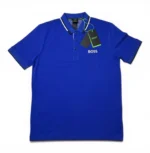 Hugo Boss Polo Shirt Blue Regular Fit Men’s Short Sleeve