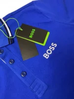 Hugo Boss Polo Shirt Blue Regular Fit Men’s Short Sleeve - Image 4