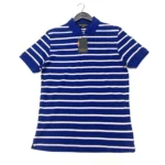 Ben Sherman Men's Short Sleeve Striped Polo T-Shirt In Blue Size S
