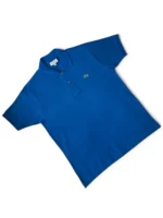 Lacoste Men's Classic Fit L.12.12 Petit Piqué Cotton Polo Size M in Blue - Image 2