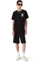 Casablanca Men’s LA Night Short Sleeve T-Shirt Black Size XL - Image 2