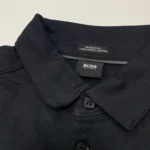 Hugo Boss Men's Regular Fit Long Staple Cotton Polo T-Shirt In Black In Size S - Image 4