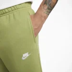 Nike Club Fleece Joggers Olive Green BV2671-334 Men’s XXL Tapered Sweatpants - Image 3