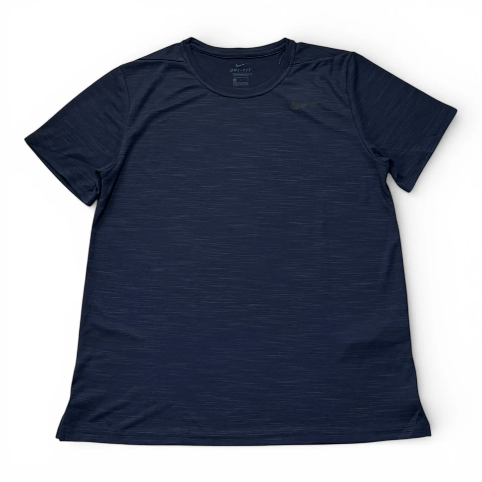 s-l960 (15) Nike Dri-Fit Training T-Shirt Men’s Large Navy Blue DB4229-451 Gym Running - Image 1