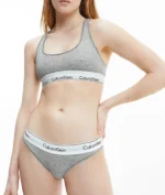 Calvin Klein Women’s Modern Cotton Bikini Cut Briefs in Grey Heather Size M - Image 2