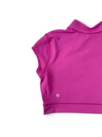 Lululemon Women’s Wunder Train Cropped Short Sleeve Shirt Size US 8 UK 12 Pink - Image 8