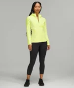 Lululemon Fast and Free HR Crop Tight 23’’ Reflective US 6 UK 10 Black LW6AUXS - Image 5