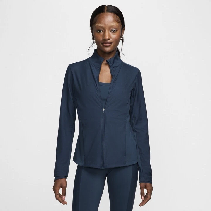 s-l960 (52) Nike One Rib Women's Dri-FIT Full-Zip Mid Layer Size XL In Dark Blue - Image 1